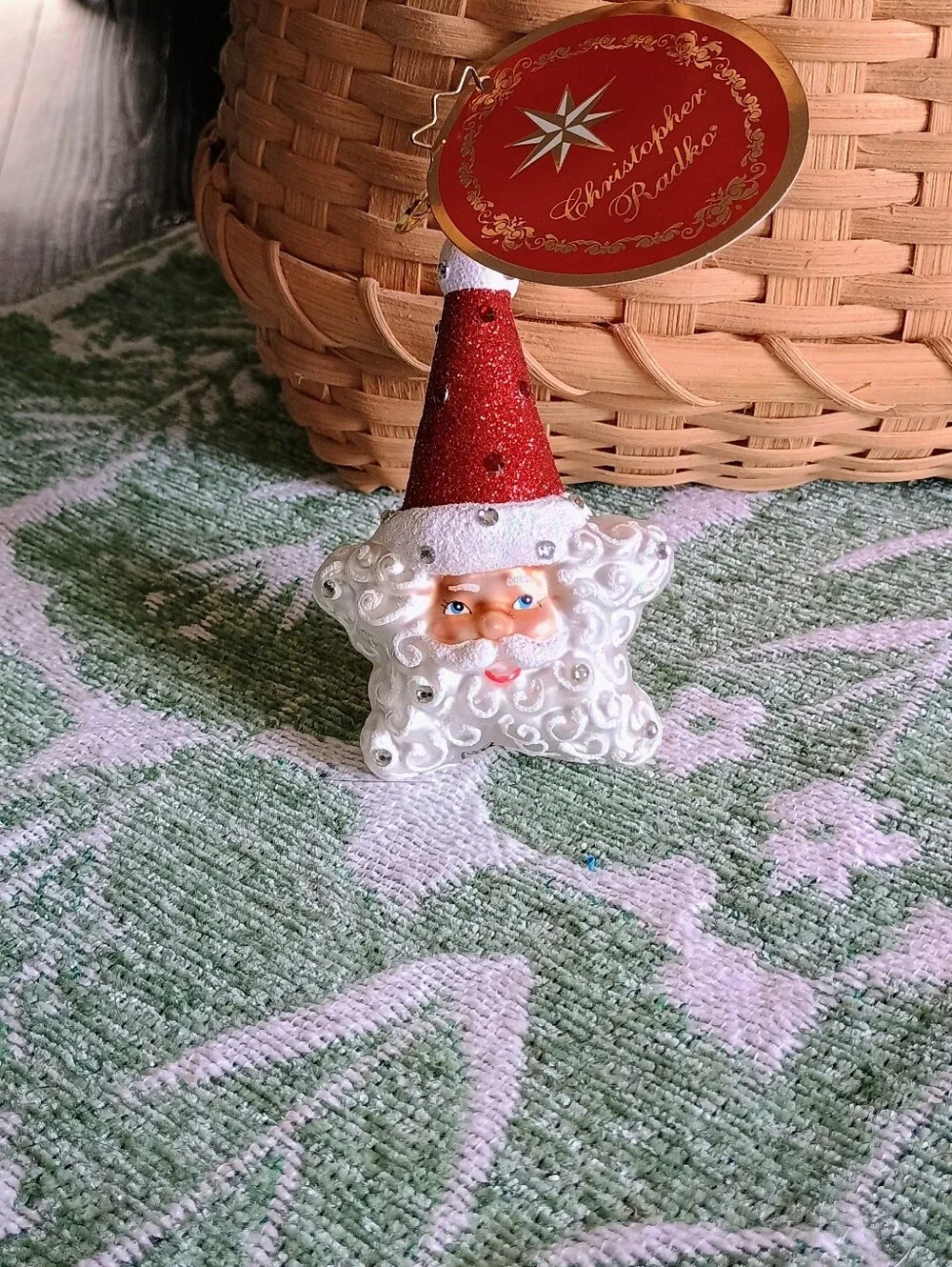 Christopher Radko Santa Star Ornament